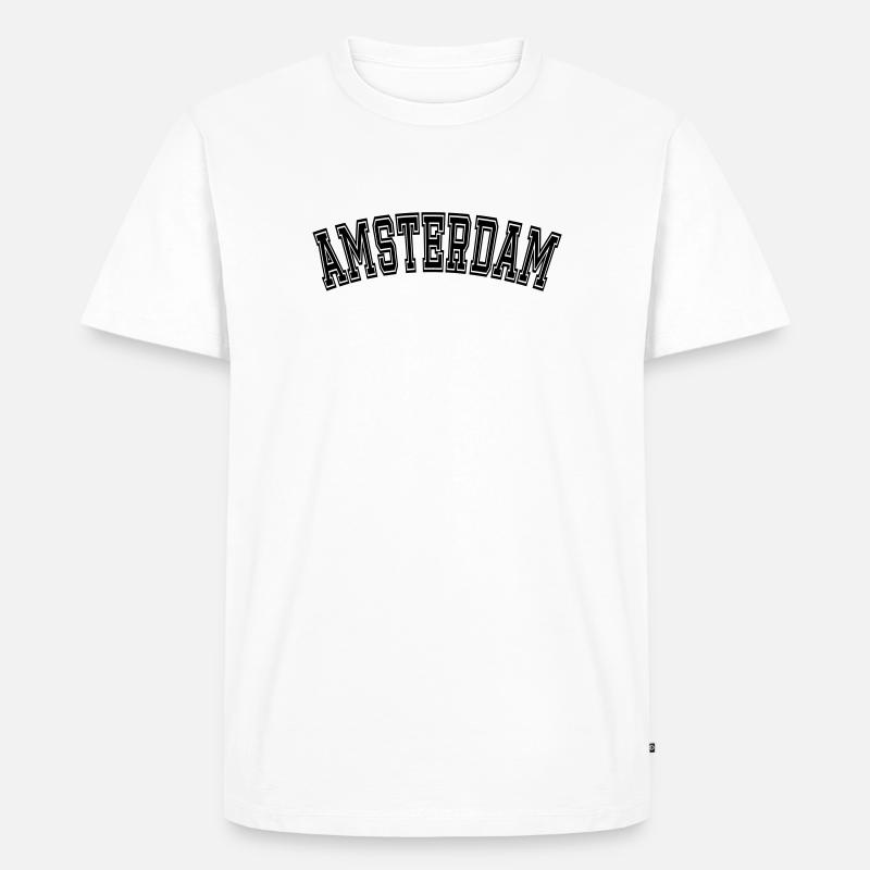 Conception AMSTERDAM - T-shirt Premium bio Homme - blanc