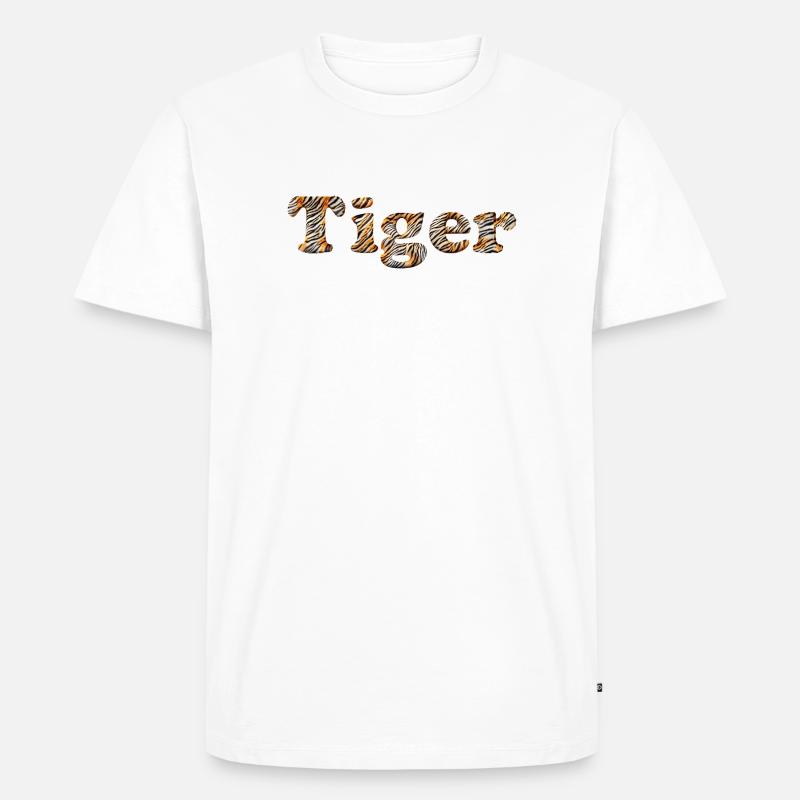 Der Tiger in Dir... - Männer Premium Bio T-Shirt - Weiß