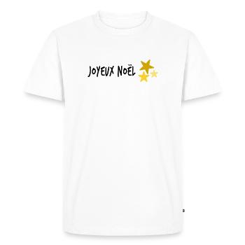 CHRISTMAS. MERRY CHRISTMAS. MERRY CHRISTMAS - Men's Premium Organic T-Shirt - white - Front - Nico (187cm)
