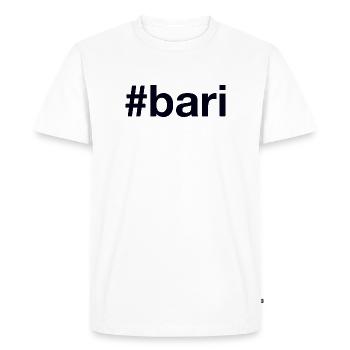 BARI Hashtag - Men's Premium Organic T-Shirt - white - Front - Nico (187cm)