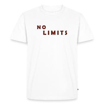 T-shirt durable à motif de fleurs sauvages - T-shirt Premium bio Homme - blanc - Devant - Nico (187cm)