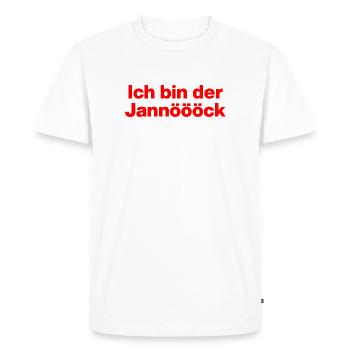 Je suis Jannick, Malle, Saufen, JGA, Janöööck - T-shirt Premium bio Homme - blanc - Devant - Nico (187cm)