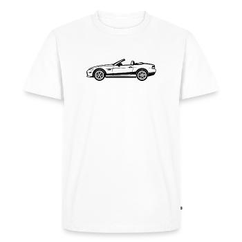Convertible Car - Men's Premium Organic T-Shirt - white - Front - Nico (187cm)