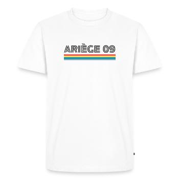 Ariege 09 T-Shirt Cadeau Humour - T-shirt Premium bio Homme - blanc - Devant - Nico (187cm)