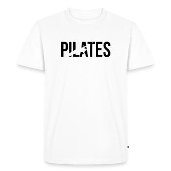 pilates - T-shirt Premium bio Homme - blanc - Devant - Nico (187cm)