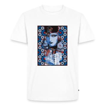 femme berber - T-shirt Premium bio Homme - blanc - Devant - Nico (187cm)