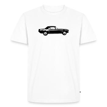 Classic Car US Car Design - Men's Premium Organic T-Shirt - white - Front - Nico (187cm)