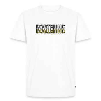 Dortmund - T-shirt Premium bio Homme - blanc - Devant - Nico (187cm)