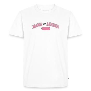 Mom of the Year – Pink Award - Men's Premium Organic T-Shirt - white - Front - Nico (187cm)