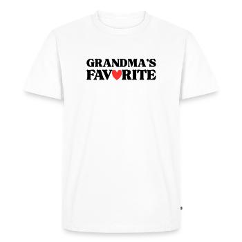 Famille Mignonne préférée de Grand-mère pour Petit - T-shirt Premium bio Homme - blanc - Devant - Nico (187cm)