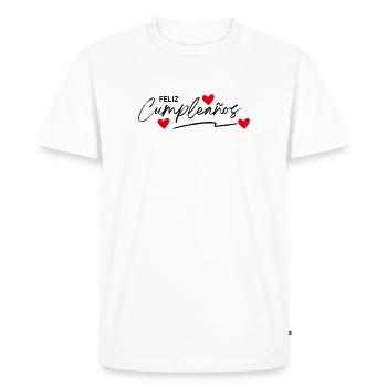 Happy Birthday - Geburtstag - Felix Cumpleanos - Men's Premium Organic T-Shirt - white - Front - Nico (187cm)