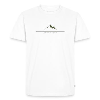 Olive du Pic Silencieux - T-shirt Premium bio Homme - blanc - Devant - Nico (187cm)