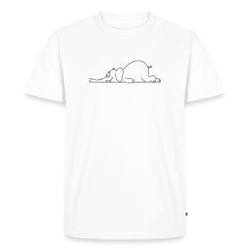 Drôle - T-shirt Premium bio Homme - blanc - Devant - Nico (187cm)