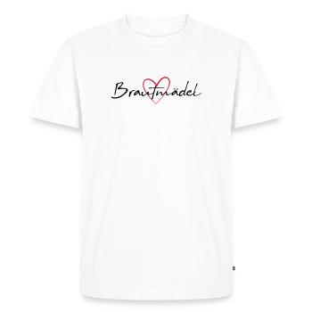 Bridesmaid Heart Hen Party - Men's Premium Organic T-Shirt - white - Front - Nico (187cm)