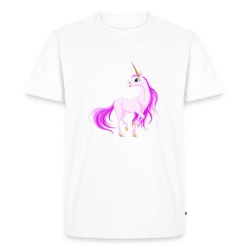 licorne - T-shirt Premium bio Homme - blanc - Devant - Nico (187cm)