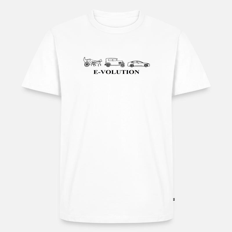 E-Volution Auto Evolution - Men's Premium Organic T-Shirt - white