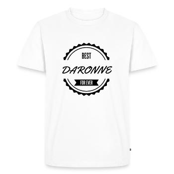 best daronne noël fête des mères - T-shirt Premium bio Homme - blanc - Devant - Nico (187cm)