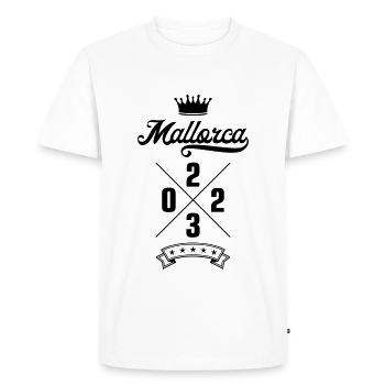 Mallorca 2023 - Men's Premium Organic T-Shirt - white - Front - Nico (187cm)