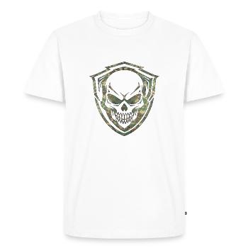 Armée, Guerre, Militaire, Uniforme, Force, Soldat Camouflage - T-shirt Premium bio Homme - blanc - Devant - Nico (187cm)