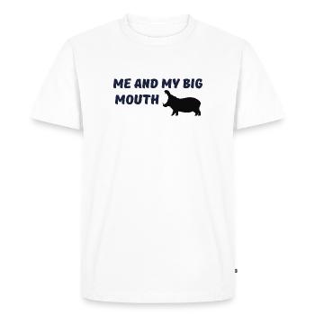 Me and my big mouth - Men's Premium Organic T-Shirt - white - Front - Nico (187cm)