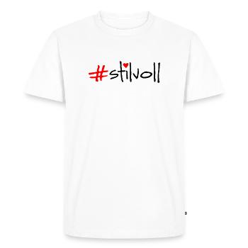 chic - T-shirt Premium bio Homme - blanc - Devant - Nico (187cm)