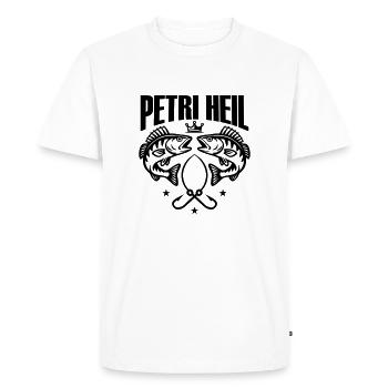 Pêche au Peil de Petri - T-shirt Premium bio Homme - blanc - Devant - Nico (187cm)