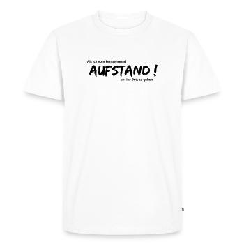 Révolte - T-shirt Premium bio Homme - blanc - Devant - Nico (187cm)