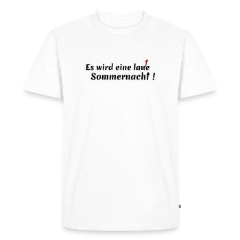 noisy summer night - Men's Premium Organic T-Shirt - white - Front - Nico (187cm)