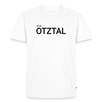Texte doux d’Ötztal - T-shirt Premium bio Homme - blanc - Devant - Nico (187cm)