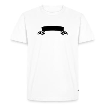 manche - T-shirt Premium bio Homme - blanc - Devant - Nico (187cm)