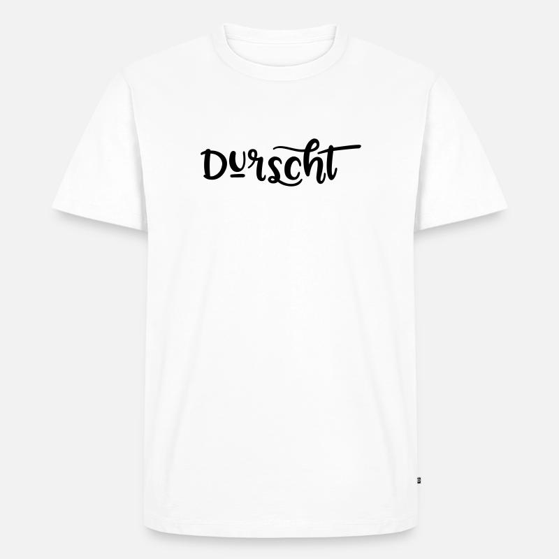 Durst - Männer Premium Bio T-Shirt - Weiß