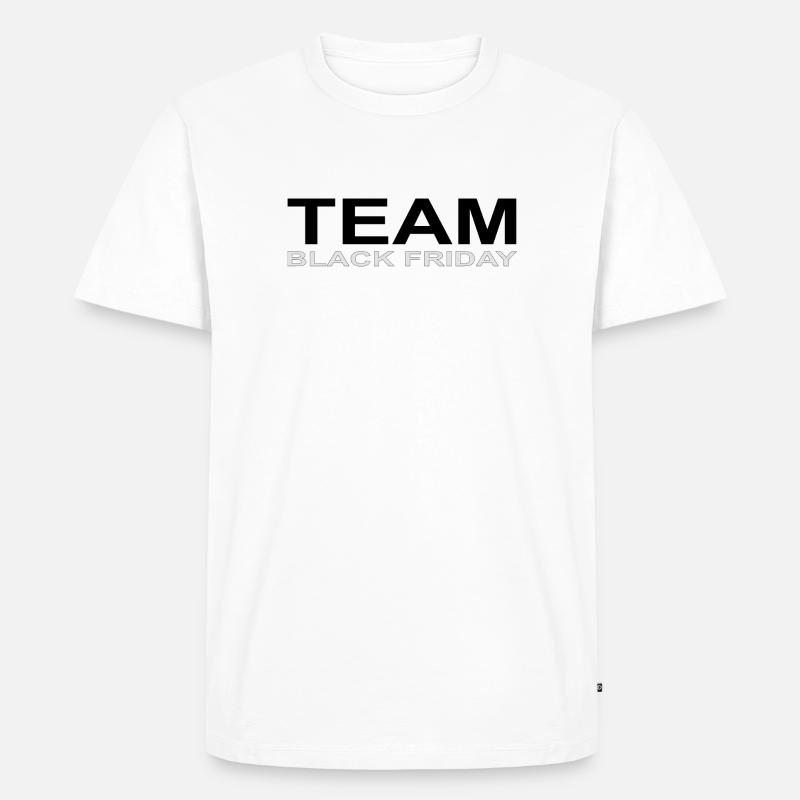 Team Black Friday - Männer Premium Bio T-Shirt - Weiß