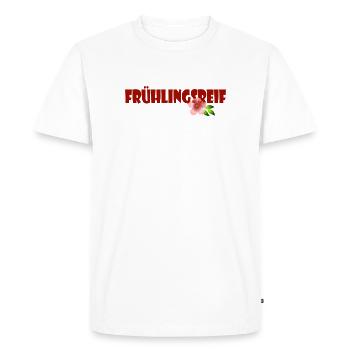 MÛR PRINTANIER - T-shirt Premium bio Homme - blanc - Devant - Nico (187cm)