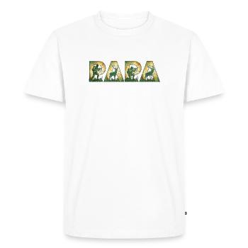 ParaHunting Forest Hunters with Moose Silhouettes - Men's Premium Organic T-Shirt - white - Front - Nico (187cm)