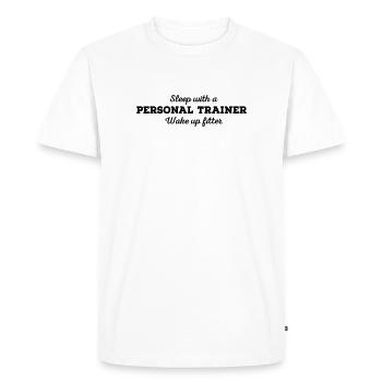 Personal Trainer - Men's Premium Organic T-Shirt - white - Front - Nico (187cm)