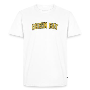 Green Bay Wisconsin - T-shirt Premium bio Homme - blanc - Devant - Nico (187cm)