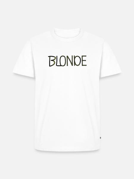 Blonde - Men's Premium Organic T-Shirt - white