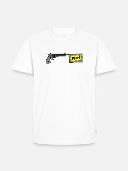 PSST-ole - Männer Premium Bio T-Shirt - Weiß