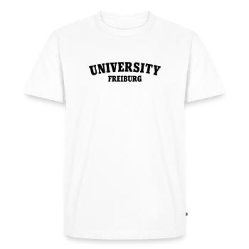 Université de Fribourg - T-shirt Premium bio Homme - blanc - Devant - Nico (187cm)