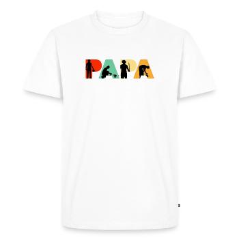 Papa Jardinier Jardinier Papa Pouce Vert - T-shirt Premium bio Homme - blanc - Devant - Nico (187cm)