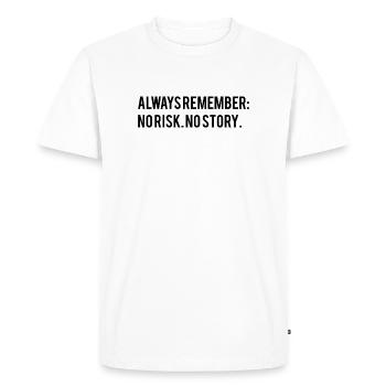 Dicton motivant - T-shirt Premium bio Homme - blanc - Devant - Nico (187cm)