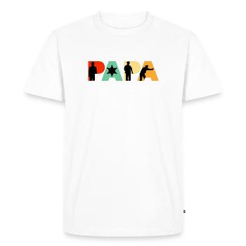 Don des forces de l’ordre pour l’agent de police de Papa Sheriff - T-shirt Premium bio Homme - blanc - Devant - Nico (187cm)