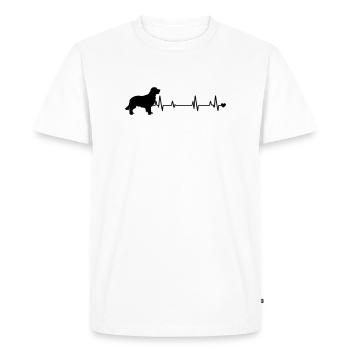 Chien - T-shirt Premium bio Homme - blanc - Devant - Nico (187cm)