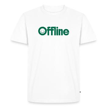 Mode hors ligne - T-shirt Premium bio Homme - blanc - Devant - Nico (187cm)