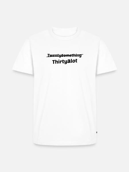 Twentysomething - Männer Premium Bio T-Shirt - Weiß