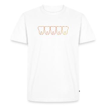 dentiste - T-shirt Premium bio Homme - blanc - Devant - Nico (187cm)