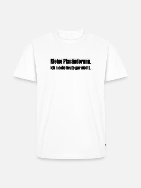 Planaenderung - Männer Premium Bio T-Shirt - Weiß