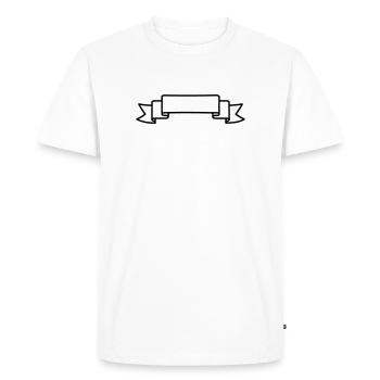 Marqueur fanion noce - T-shirt Premium bio Homme - blanc - Devant - Nico (187cm)