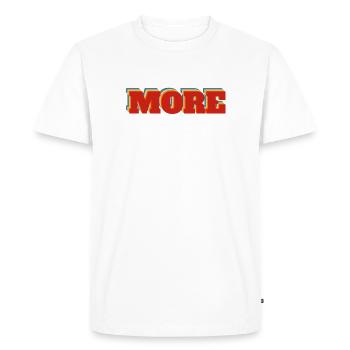Plus - T-shirt Premium bio Homme - blanc - Devant - Nico (187cm)