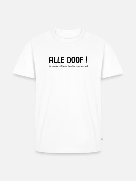 Anwesende ausgeschlossen - Männer Premium Bio T-Shirt - Weiß